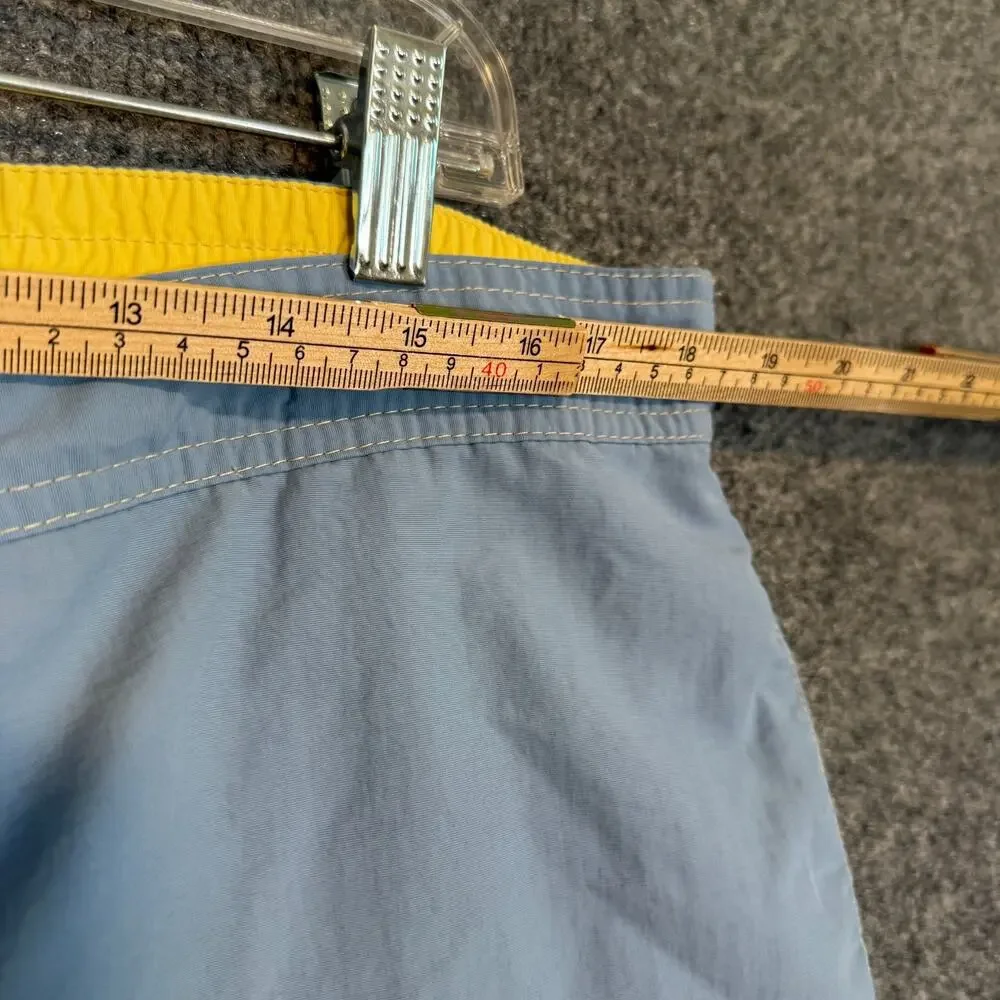Polo Ralph Lauren‎ Board Shorts Mens XL Blue Yellow Cargo Mesh Lined Swim Trunks